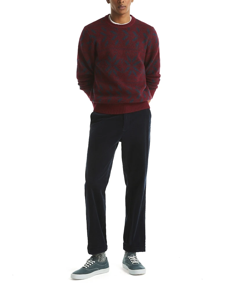 Nautica Men's Fair Isle Print Sweater