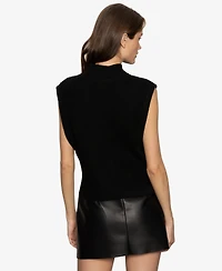 Sanctuary Women's City Side Slits Vest Sweater