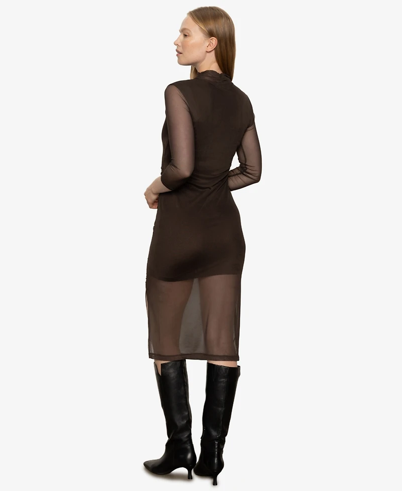 Sanctuary Women's Night Out Mock Neck Dress