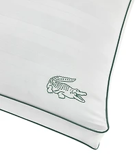 Lacoste Home Tennis Stripe Cotton Gusseted Medium-Density Pillow