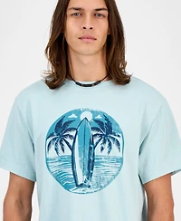 Sun + Stone Men's Short-Sleeve Cotton Beach Graphic T-Shirt, Macy's Exclusive