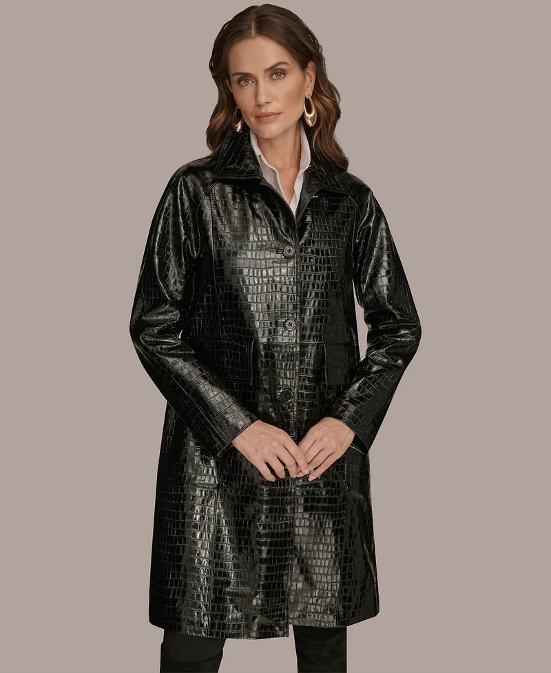 Donna Karan New York Women's Balmacaan Coat