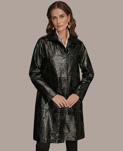 Donna Karan New York Women's Balmacaan Coat