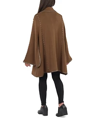 Patricia Nash Women's Hooded Sleeved Cape with Clasp