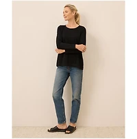 Pact Luxe Stretch Jersey Swing Long Sleeve Tee