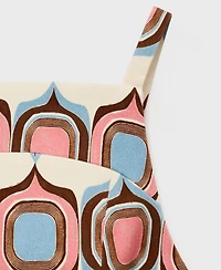 Mango Women's Printed Boat-Neck Top