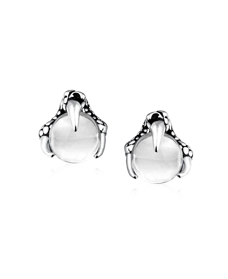Bling Jewelry Set of 2 Gothic Punk Rocker Dragon Claw Multi Color Ball Stud Earrings