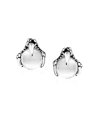 Bling Jewelry Set of 2 Gothic Punk Rocker Dragon Claw Multi Color Ball Stud Earrings