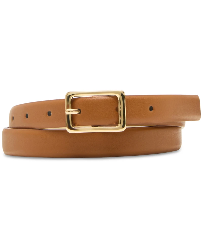 Steve Madden Textured Faux-Leather Belts, Set of 3