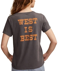 Lucky Brand Women's West Is Best Classic Crewneck T-Shirt