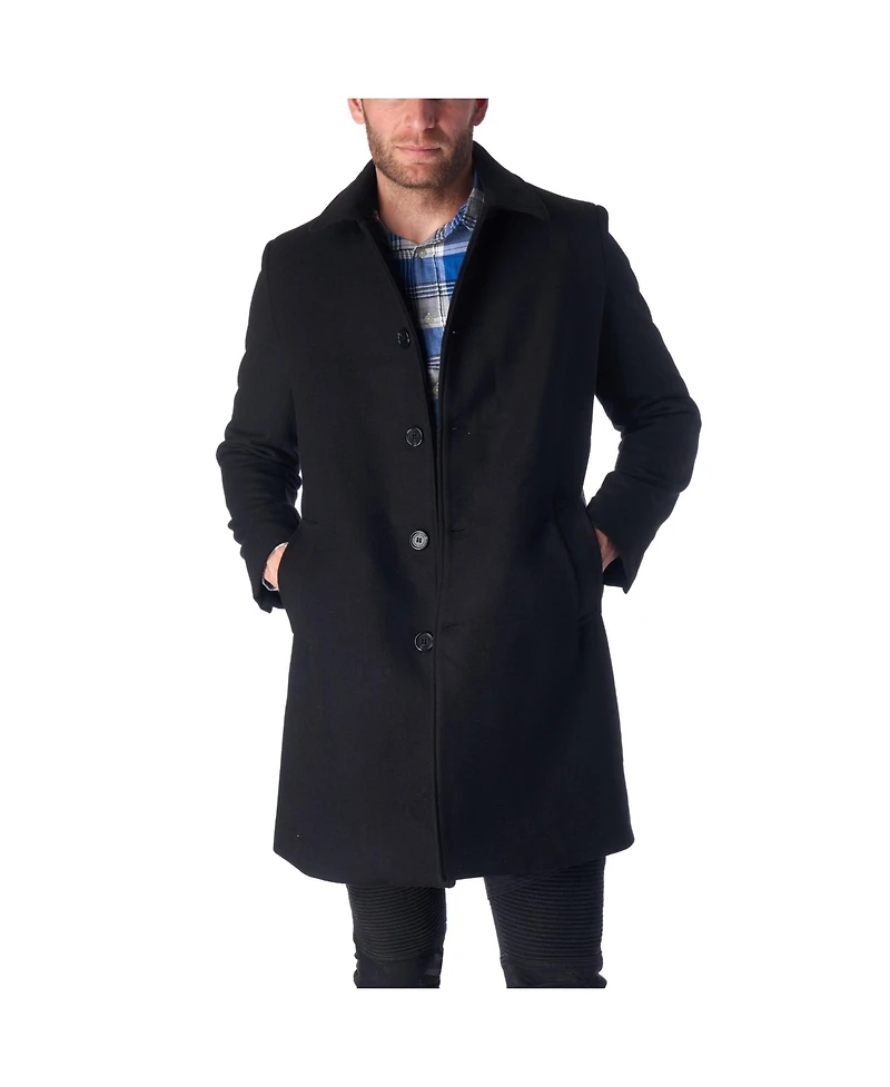 Alpine Swiss Orson Mens Wool Blend Top Coat Winter Car Long Tailored Jacket