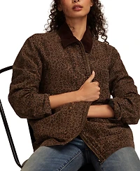 Lucky Brand Women's Washed Oversized Chore Jacket
