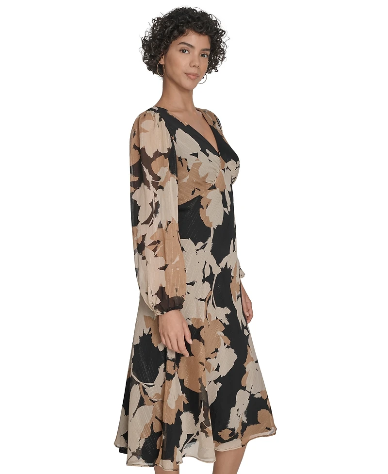 Calvin Klein Women's Printed Midi Dress