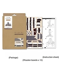Flash Popup 3D Diy Puzzle: Matsumoto Castle Color Version