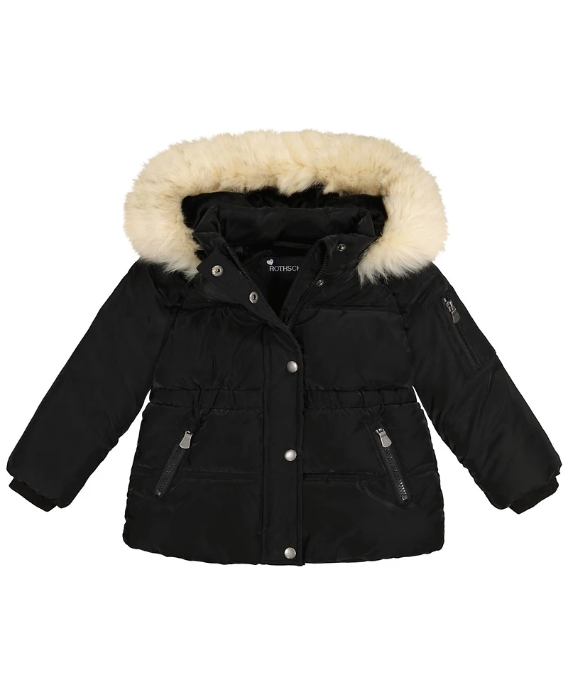 S Rothschild & Co Baby Girls Hooded Parka Jacket
