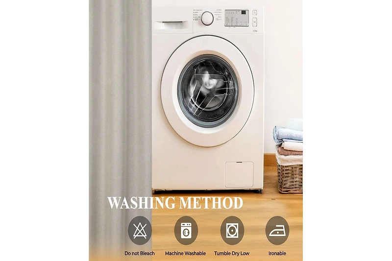 Superior Nyan 100% Blackout Machine Washable Curtains, Set of 2 Panels