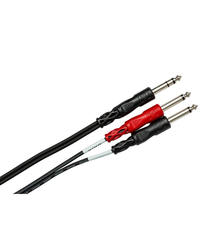 Hosa Technology 3.3' 1/4" Trs Mono Male to Two 1/4" Ts Mono Male Send / Return (Insert) Cable