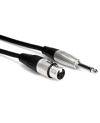 Hosa Technology 15' Pro Unbalanced Interconnect, Rean 3-Pin Xlr Female to 1/4" Ts Male