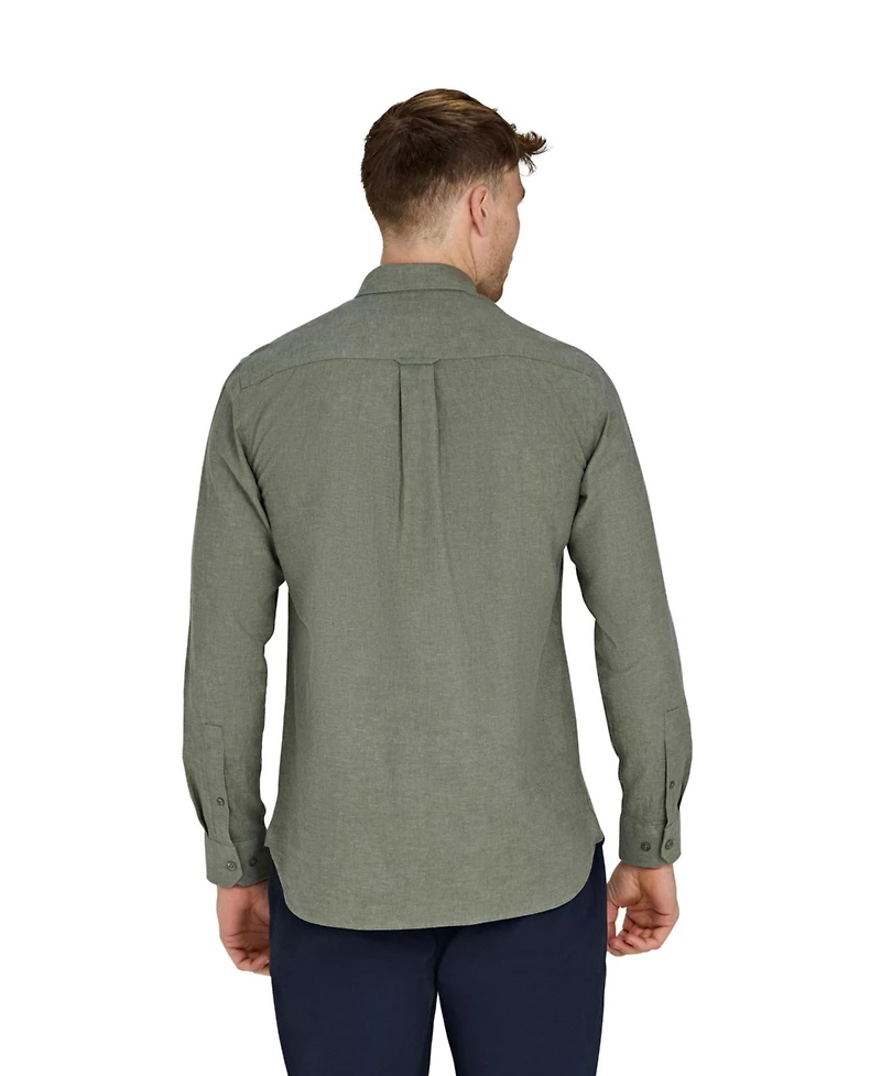 Raging Bull Men's Long Sleeve Linen Shirt