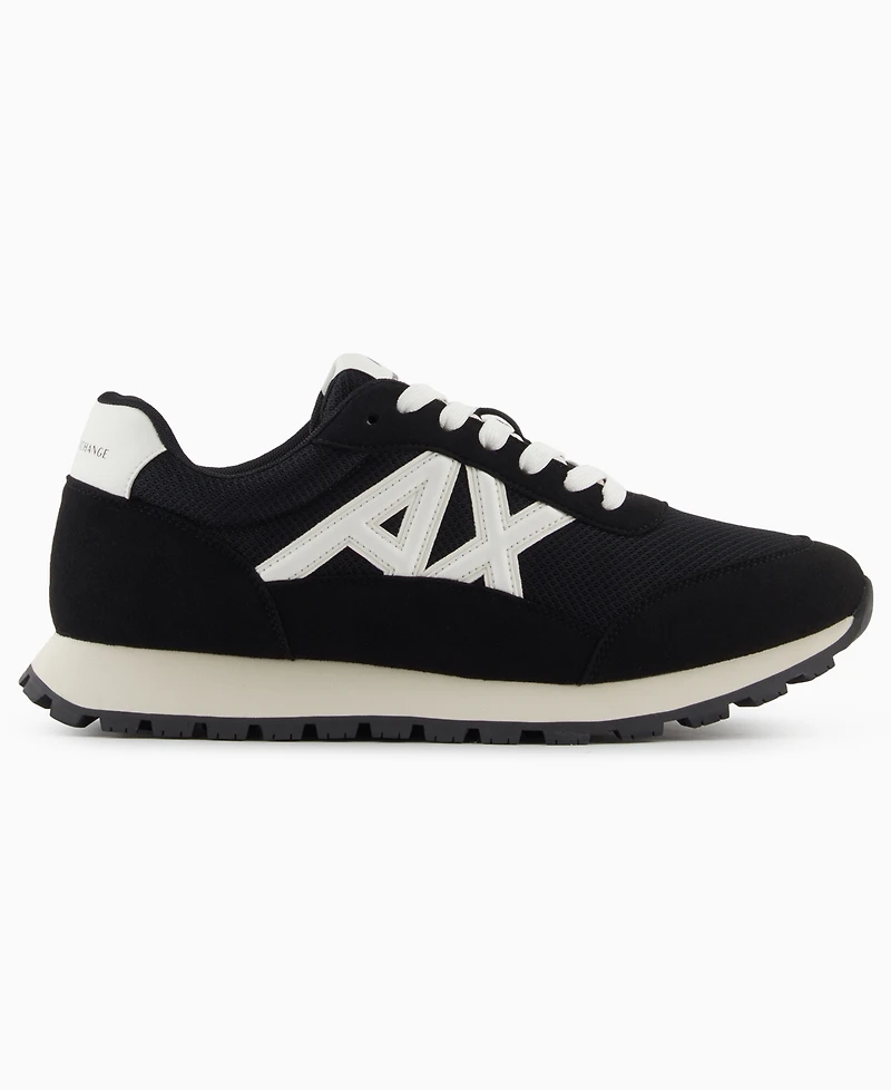 A|X Armani Exchange Men's Logo Mesh Sneakers