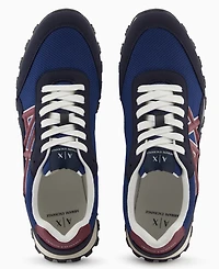 A|X Armani Exchange Men's Drop Logo Mesh Sneakers