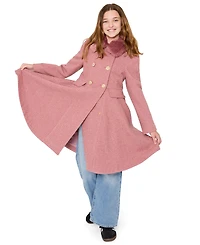 S Rothschild Big Girls Tweed Princess Dress Coat