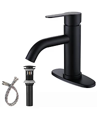 Greenspring Single Hole Single-Handle Bathroom Faucet in Matte Black