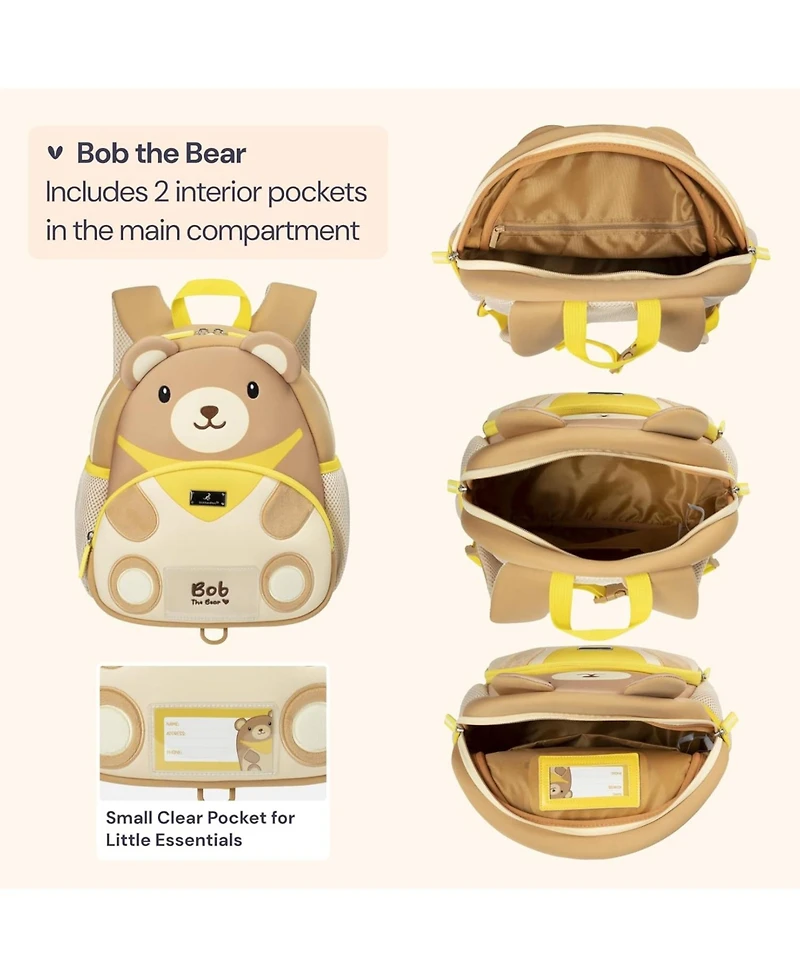 BabbleRoo Toddler Backpack for Boys and Girls Cooper the Cat with Leash