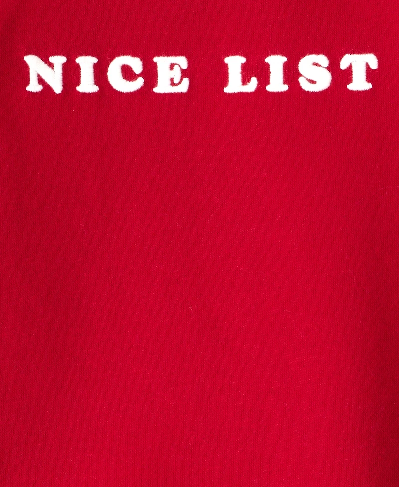 Carter's Toddler Boys Christmas Nice List Long Sleeve Pullover Sweatshirt