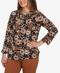Ruby Rd. Petite Vintage Paisley Embellished Top