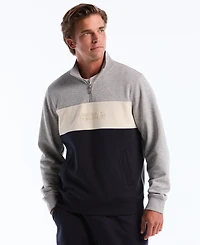Original Penguin Men's Color-Blocked Fleece Zip Pull On Sweatshirt