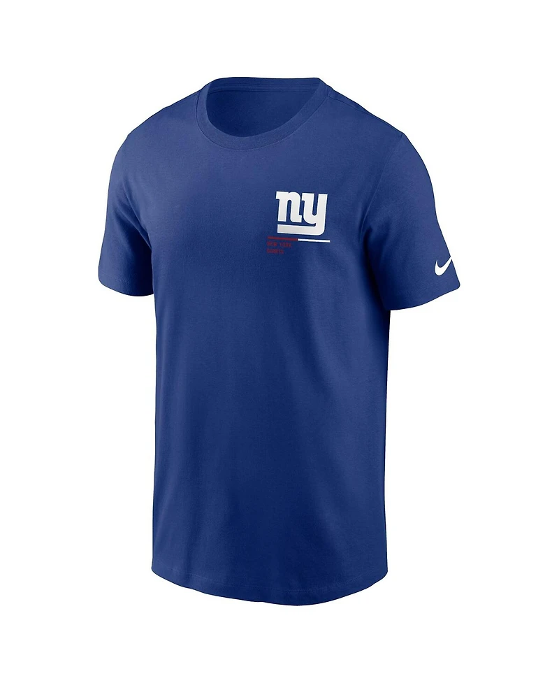 Nike Men's Royal New York Giants Team Incline T-Shirt