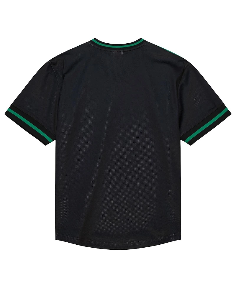 Mitchell & Ness Men's Kelly Green Boston Celtics Jumbotron 3.0 Mesh V-Neck T-Shirt