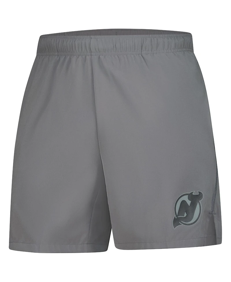 Fanatics Men's Gray New Jersey Devils Authentic Pro Performance Shorts