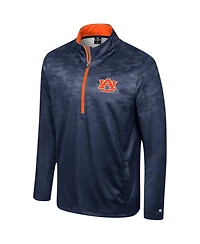 Colosseum Men's Navy Auburn Tigers the Machine Half-Zip Jacket