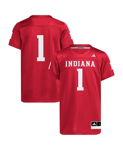 Adidas Big Boys and Girls Crimson Indiana Hoosiers Replica Jersey