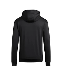 Adidas Men's Black Miami Hurricanes Locker Logo Fleece Pullover Hoodie