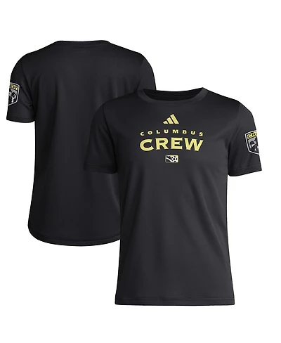 Adidas Big Boys and Girls Black Columbus Crew 2025 Archive Collection Jersey Hook T-Shirt