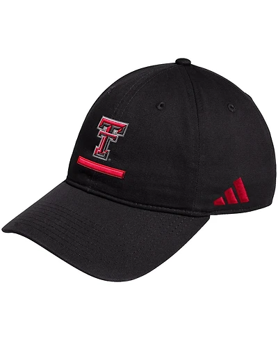 Adidas Men's Black Texas Tech Red Raiders Locker Room Adjustable Slouch Hat
