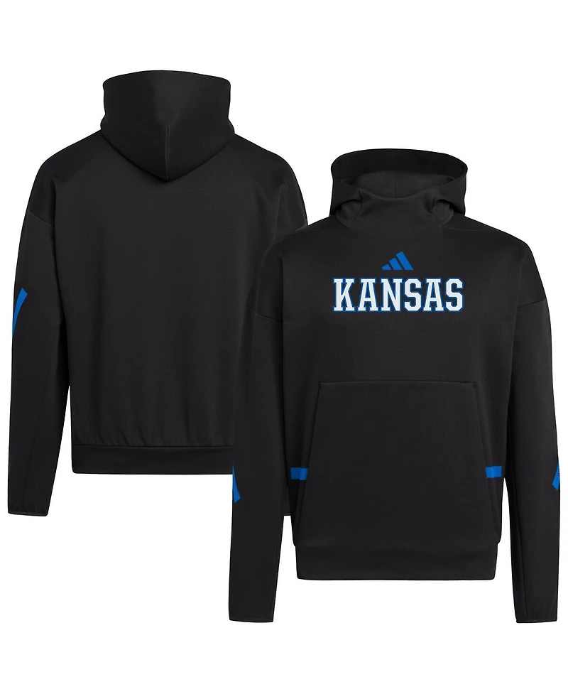 Adidas Men's Black Kansas Jayhawks Z.n.e. Pullover Hoodie