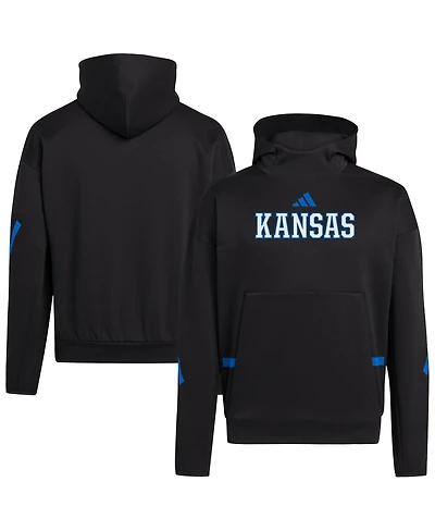 Adidas Men's Black Kansas Jayhawks Z.n.e. Pullover Hoodie