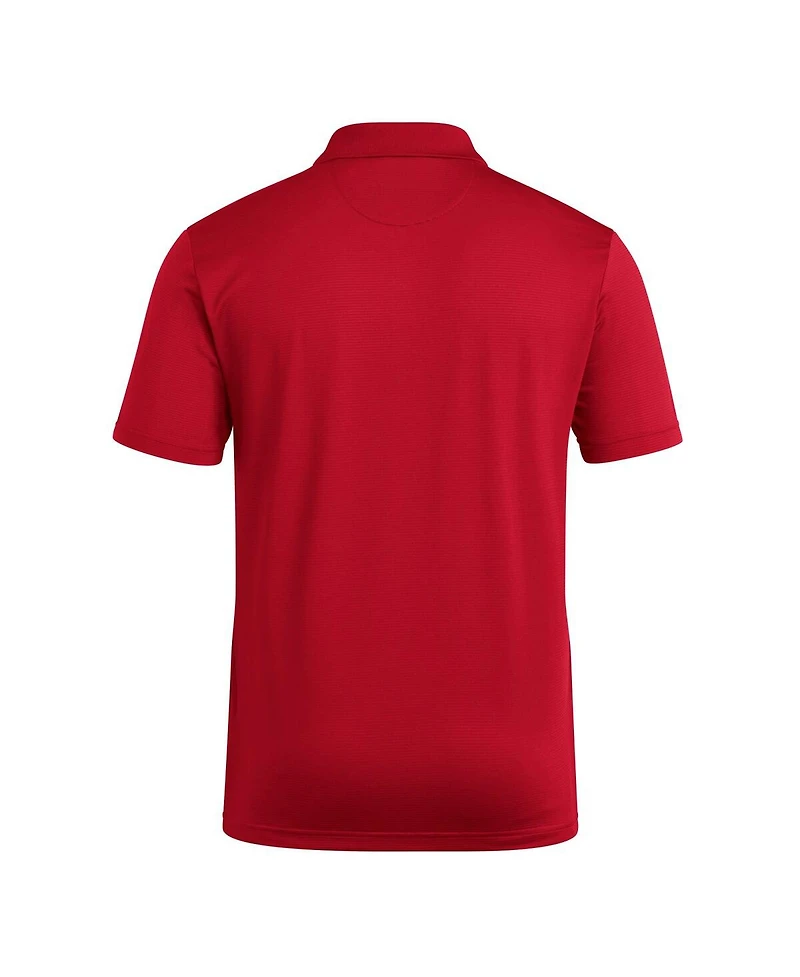 Adidas Men's Red Nc State Wolfpack Ultimate 365 Ottoman Polo Shirt