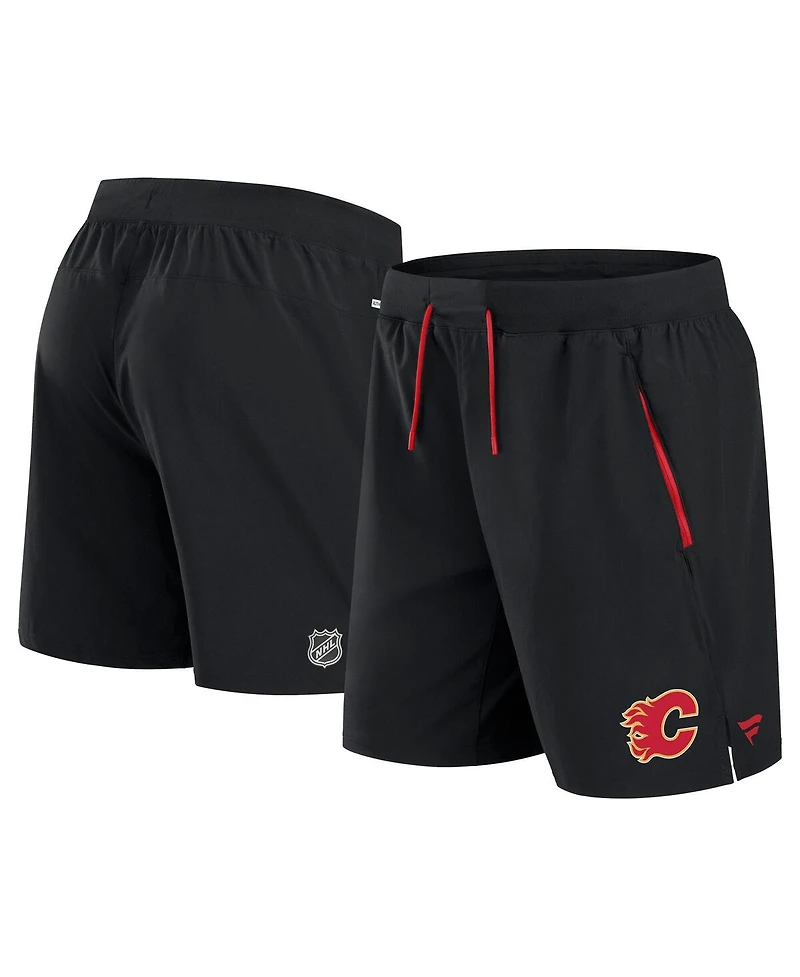 Fanatics Men's Black Calgary Flames Authentic Pro Rink Performance Shorts