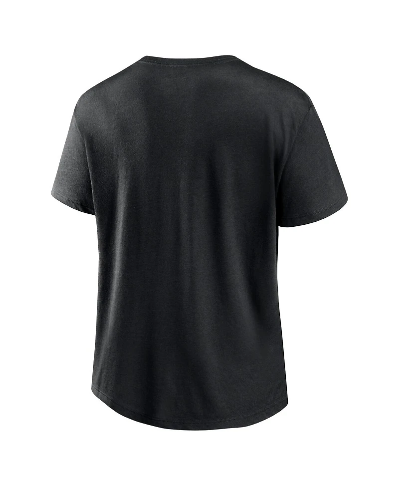 Fanatics Women's Black Chicago Bulls Hand Check T-Shirt