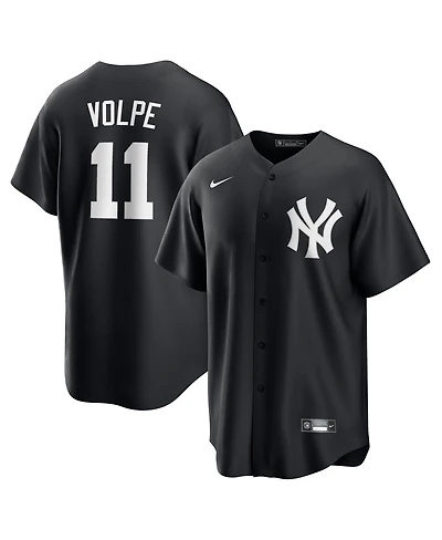Nike Men's Anthony Volpe Black New York Yankees Lights Out Replica Player Jersey