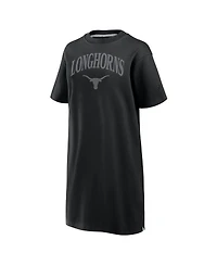 Fanatics Women's Black Texas Longhorns Elements Go Tri-Blend T-Shirt Dress