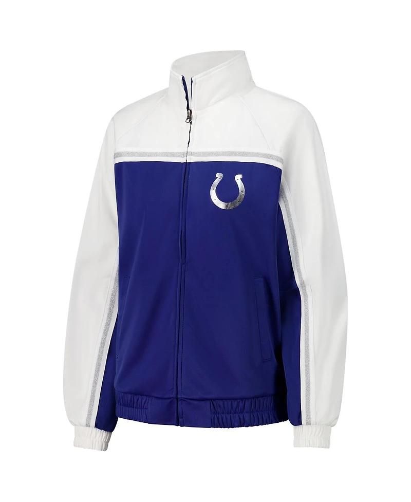 G-iii 4Her by Carl Banks Women's Royal Indianapolis Colts Post Game Full-Zip Track Jacket