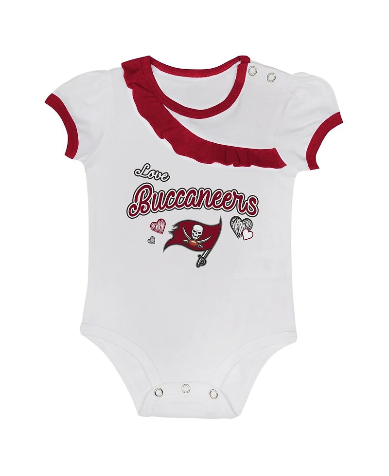 Outerstuff Baby Boys and Girls Tampa Bay Buccaneers Love My Team Bodysuit Skirt Set