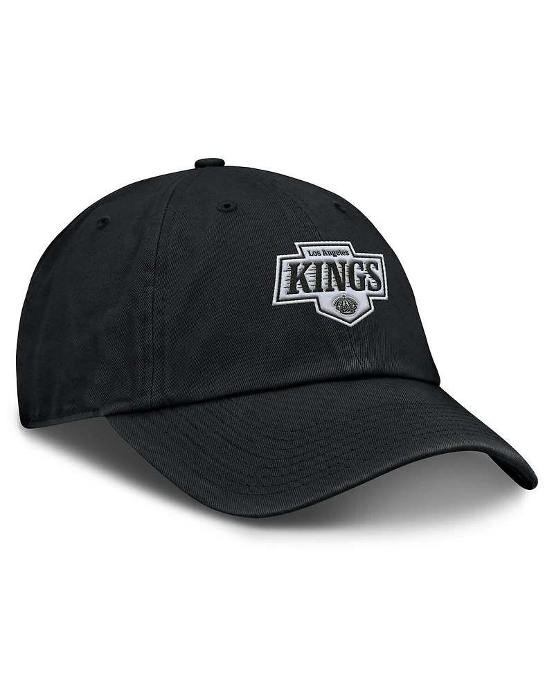 Fanatics Men's Black Los Angeles Kings Primary Logo Adjustable Hat