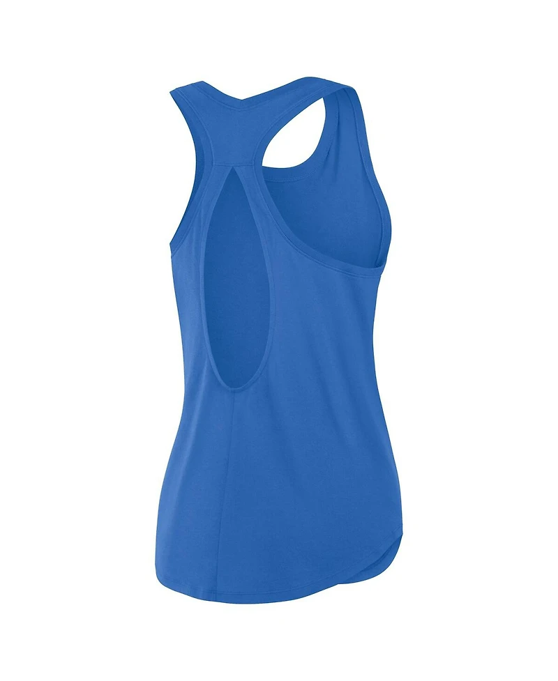 Fanatics Women's Powder Blue Los Angeles Chargers Iron Fan Tank Top